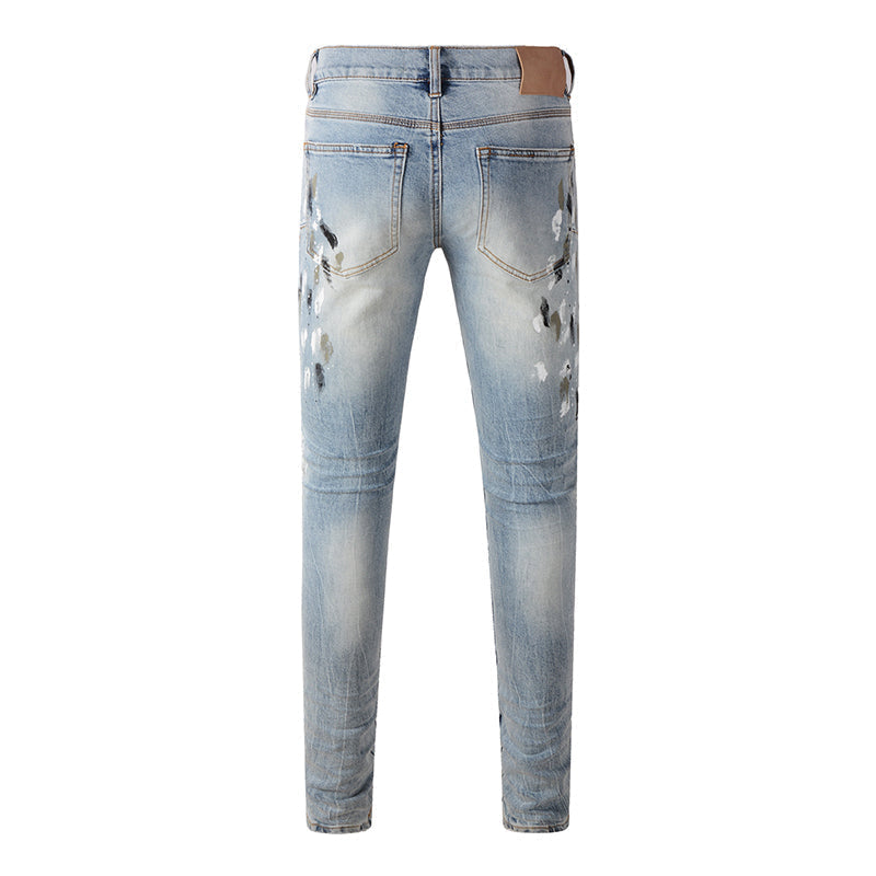 purple brand jeans Pure Cotton High Street Trend