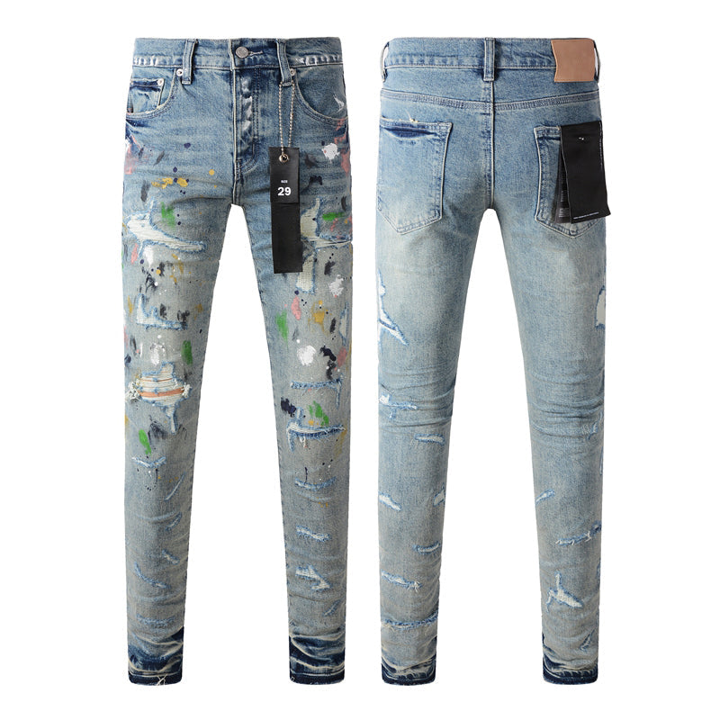 purple brand jeans Pure Cotton High Street Trend