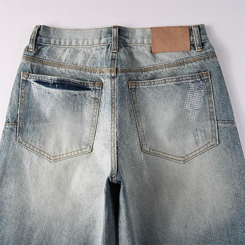 purple brand jeans Rhinestones #103