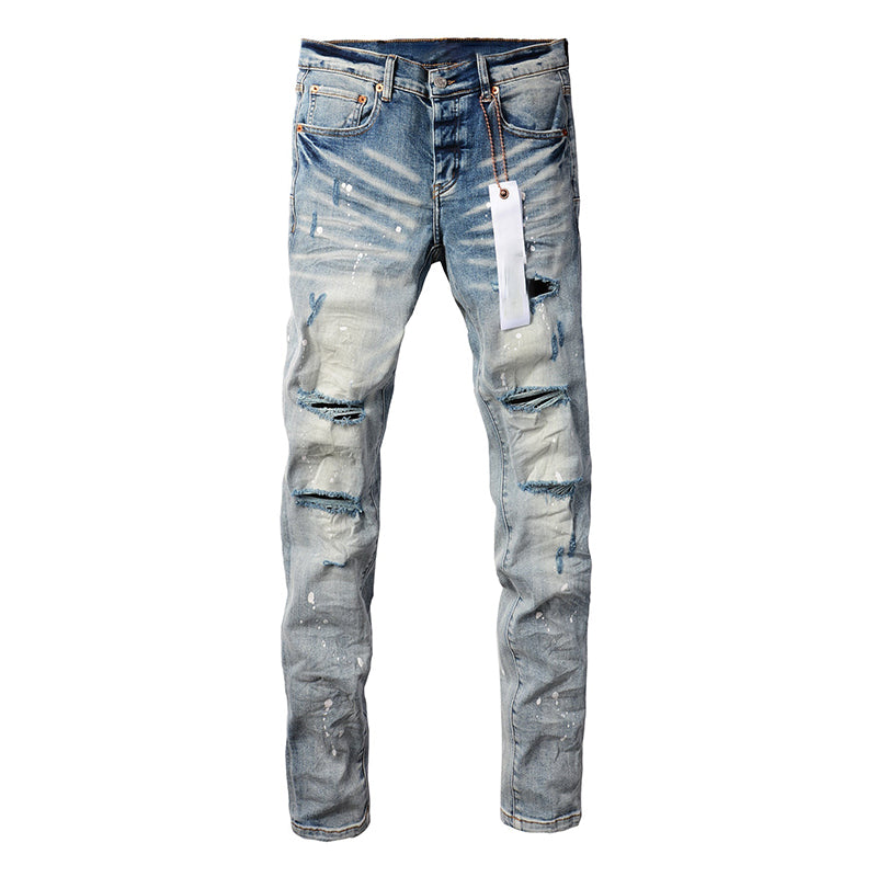 purple brand jeans Pure Cotton High Street Trend