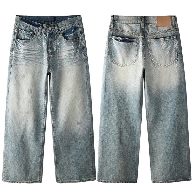 purple brand jeans Rhinestones #103