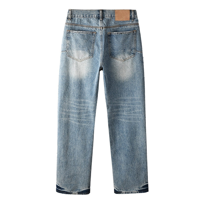 purple brand jeans Rhinestones #9137
