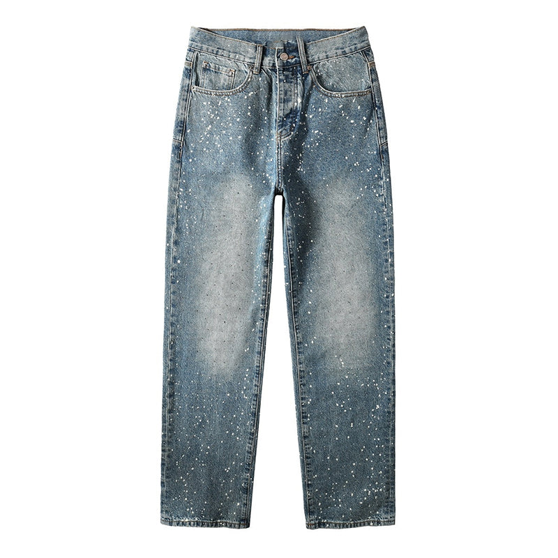 purple brand jeans Rhinestones #9126