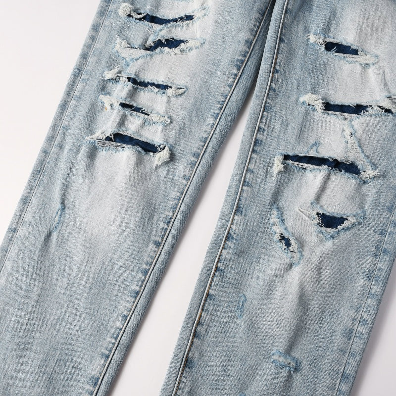 Purple brand Jeans High-quality pure cotton streetwear trousers line