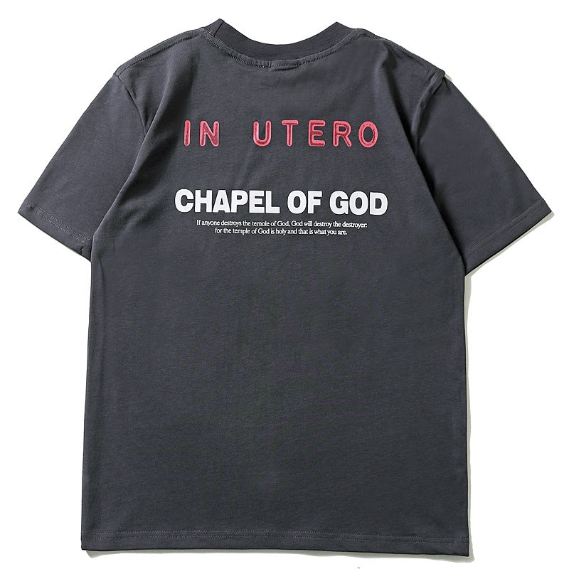 Mens T-shirt Vintage American-style Nirvana Angel Rock