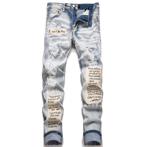 AMIRI Jeans High-quality distressed pure cotton