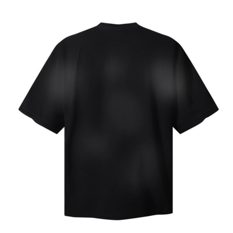 Saint Michael T Shirts Grunge Religious Symbol Hourglass Crossbone Streetwear Design