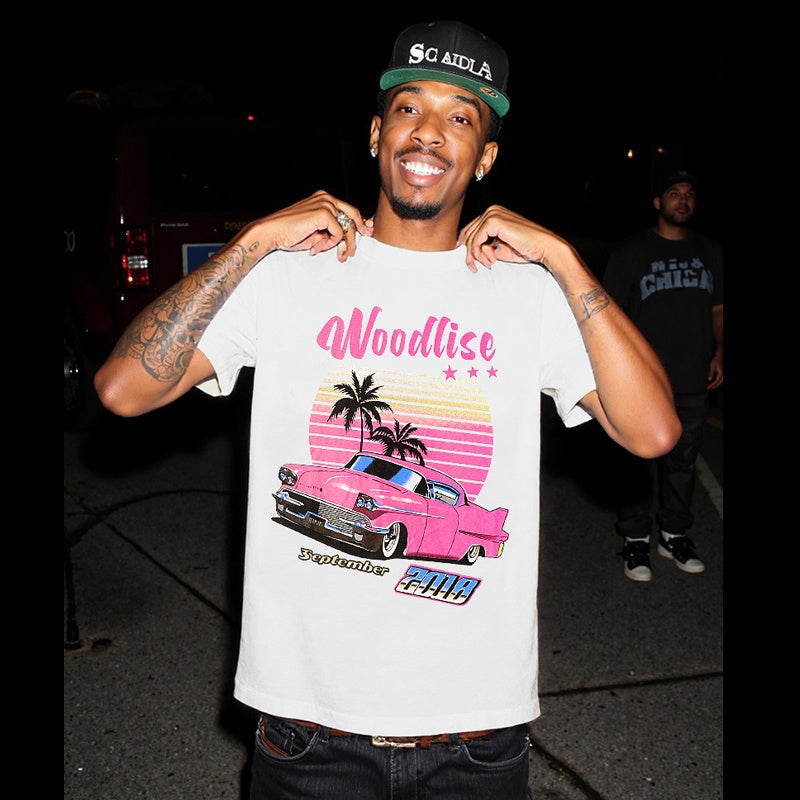 Mens T-shirt Distinctive racing-style print