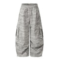 American-style streetwear harem pants Streetwear Camo Ruched Cargo Trousers