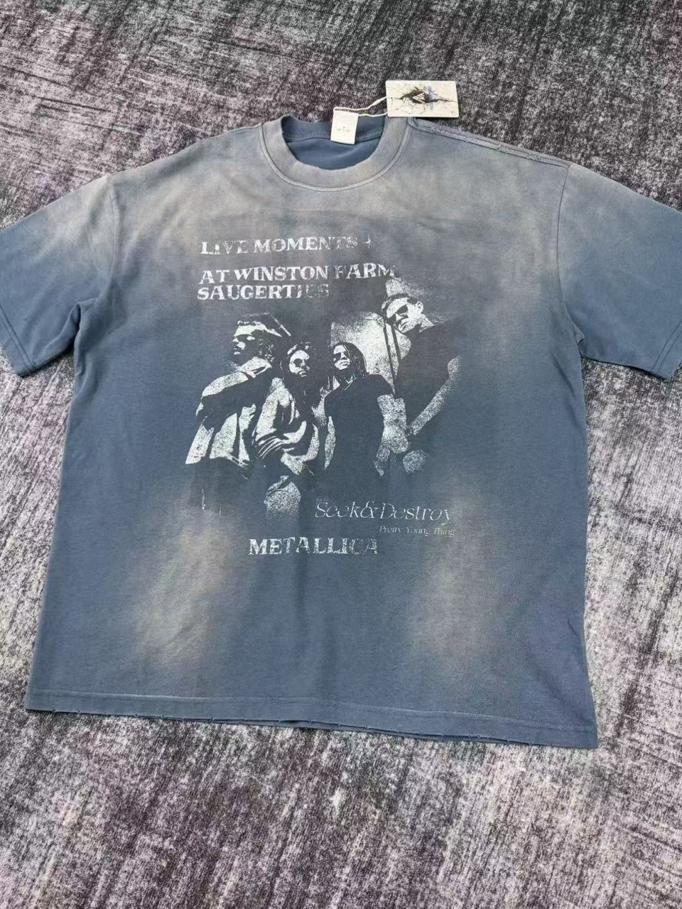 Vintage style washed summer wear T shirt