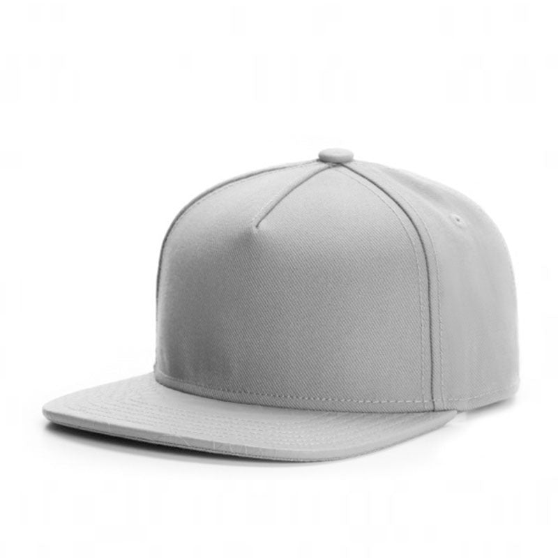 Trendy flat brimmed snapback hatslight board blank shade