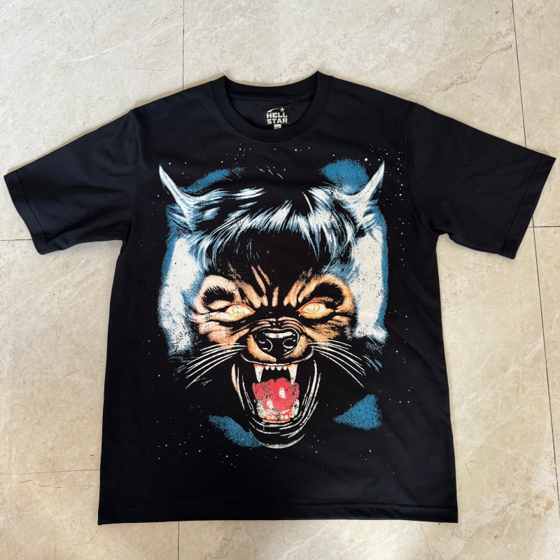 Vintage-style American T-shirt Retro Tattoo Style Feline Artwork