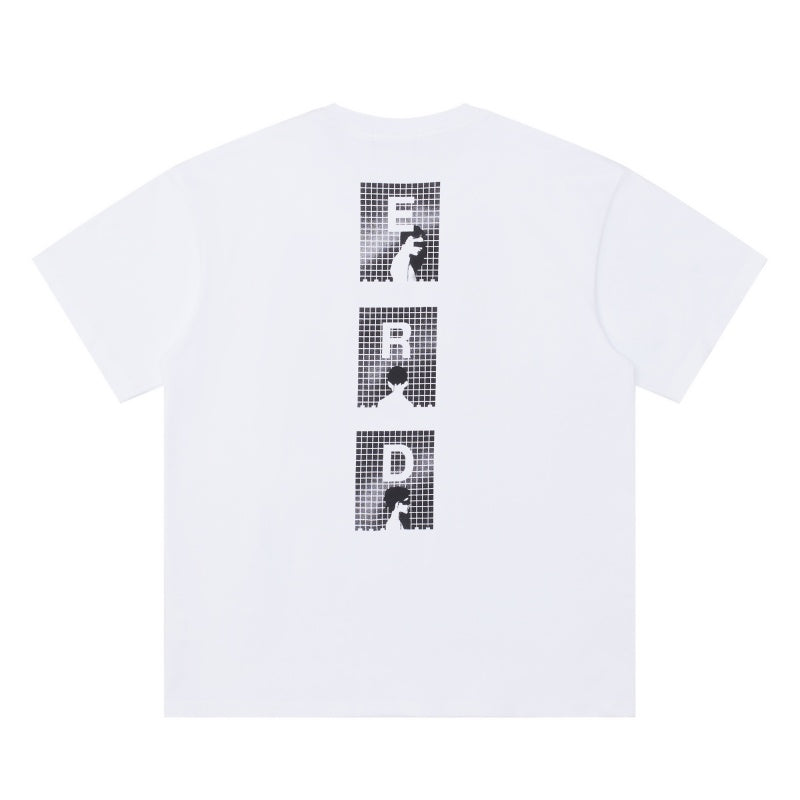 ERD T Shirts Front & Back Distorted Text Photo Collage Graphic Top