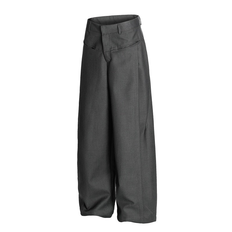 American-style streetwear harem pants Tailored Pleat Front Casual Trousers