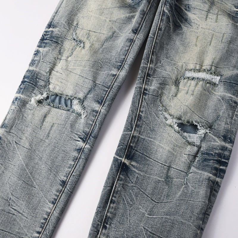 Purple brand Jeans High-quality pure cotton streetwear trousers line
