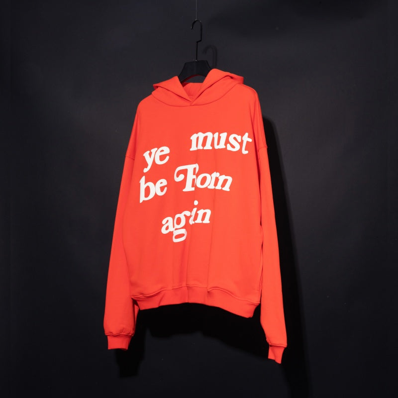 Unisex Vintage Hoodie  CPFM "Ye Must Be Born Again" Fleece-Lined Hoodie