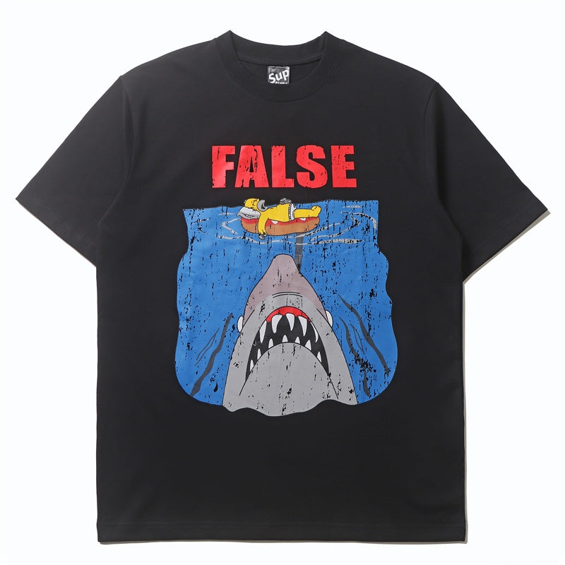 Mens T-shirt Distinctive shark print