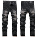 Mens Fashion Jeans Chain embroidery S8261# Pure cotton high quality