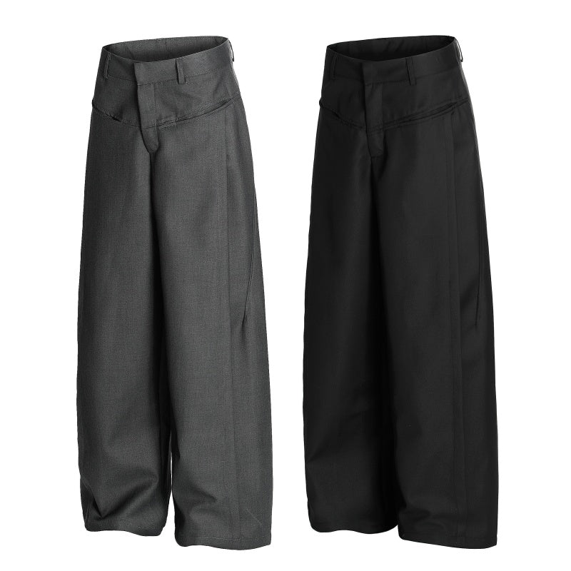 American-style streetwear harem pants Tailored Pleat Front Casual Trousers
