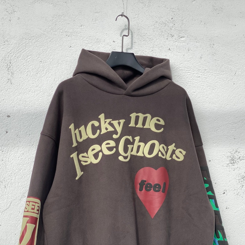 Unisex Vintage Hoodie  CPFM x KIDS SEE GHOSTS Limited Edition – Original brushed fabric with raised puff print.