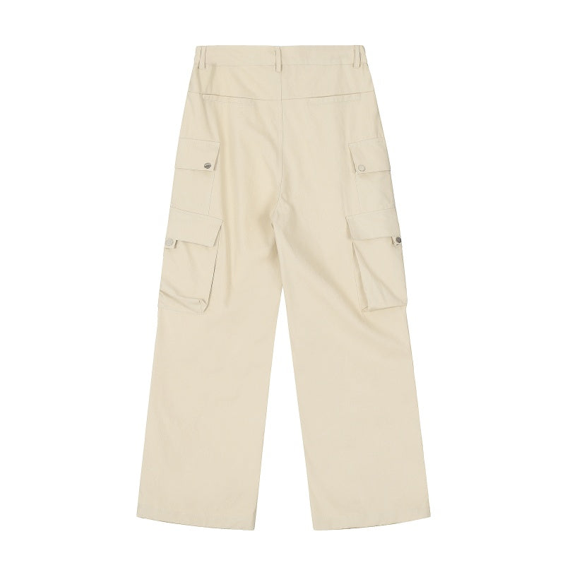 American-style streetwear harem pants Versatile High Waist Casual Cargo Trousers