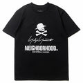 Mens T-shirt NBHD x Yohji Yamamoto collaboration featuring a signature slogan print.