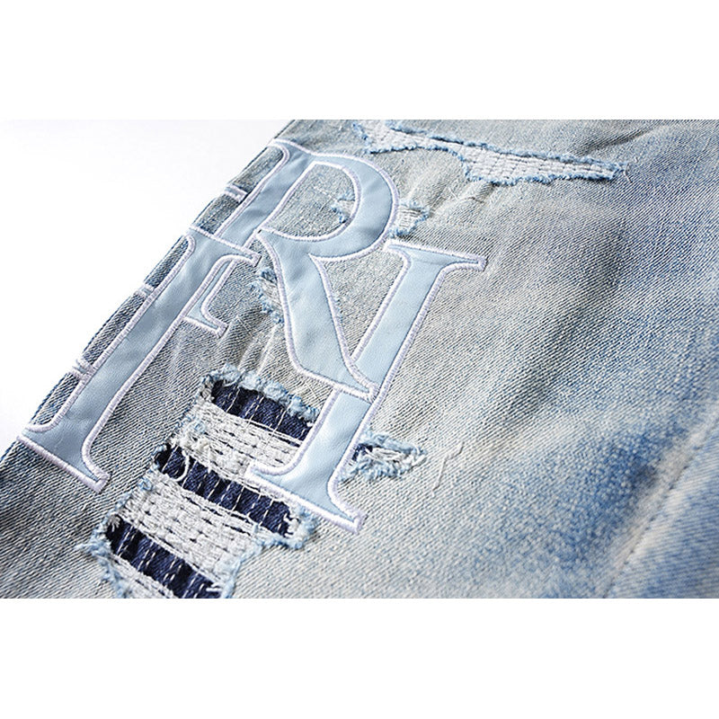 AMIRI Jeans Trendy Fake Ripped Jeans