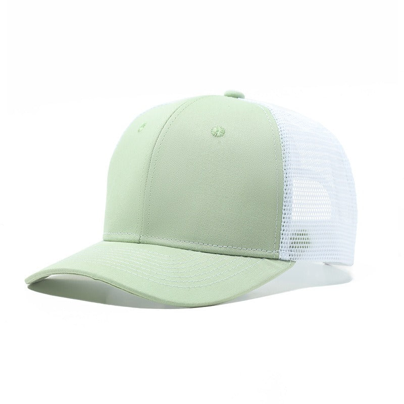 Trendy flat brimmed snapback hatssunshade net hat