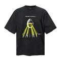 Saint Michael T Shirts Dark Cosmic Alien Aesthetic Distressed Streetwear Artwork
