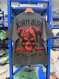 Vintage style washed summer wear T shirt Skull