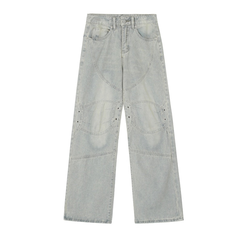 American-style streetwear harem pants Relaxed straight loose streetwear cut