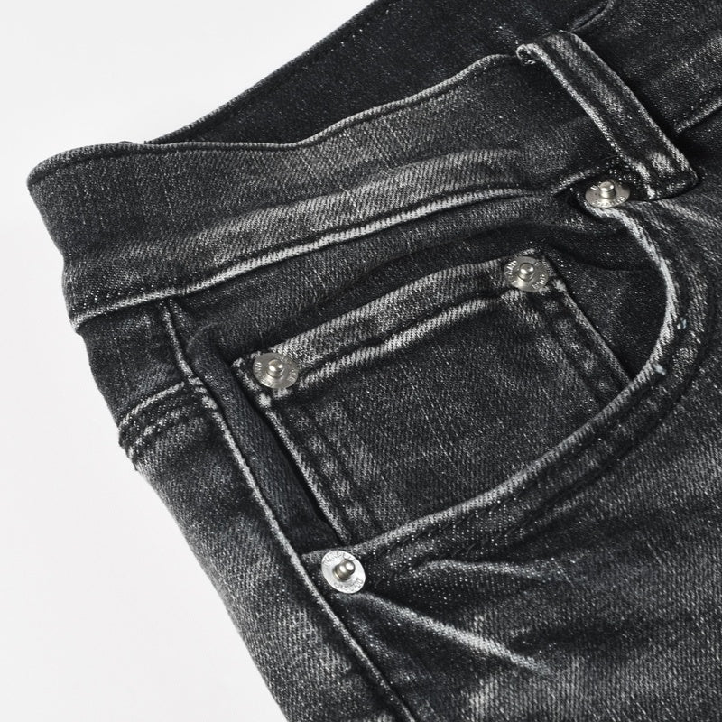 Purple brand Jeans High-quality pure cotton streetwear trousers embroidery