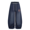 American-style streetwear harem pants Thickened Relaxed Baggy Pants with Toggle Hems