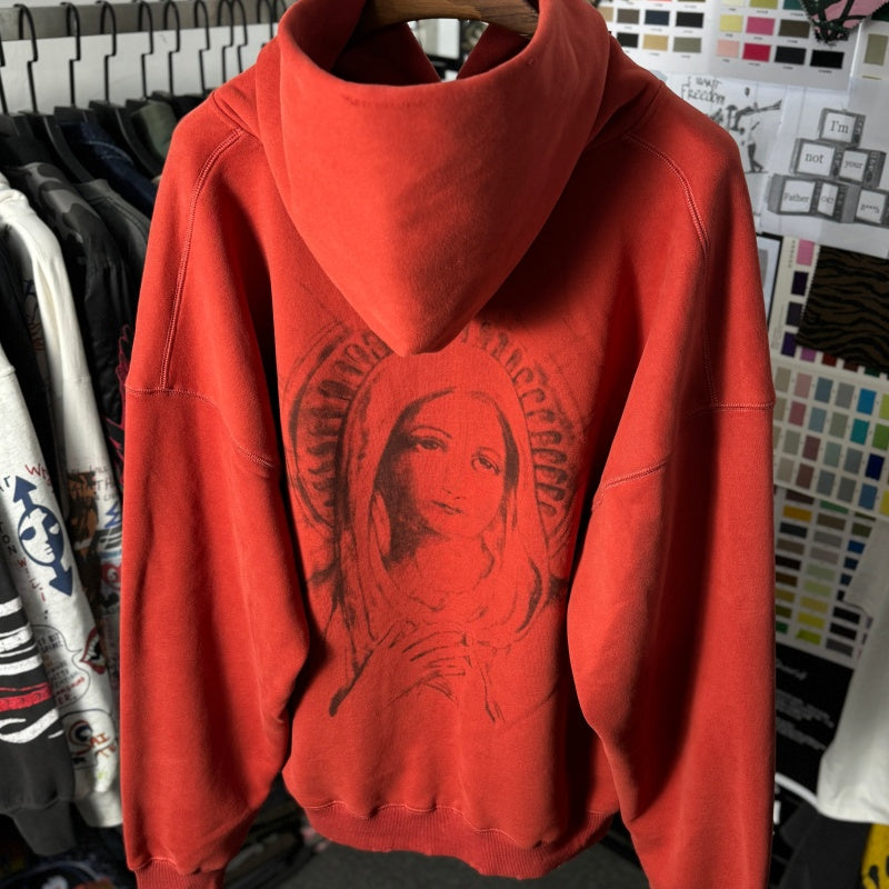 Unisex Vintage Hoodie Saint Michael "Cherub" American Vintage-Style Washed/Distressed Hoodie
