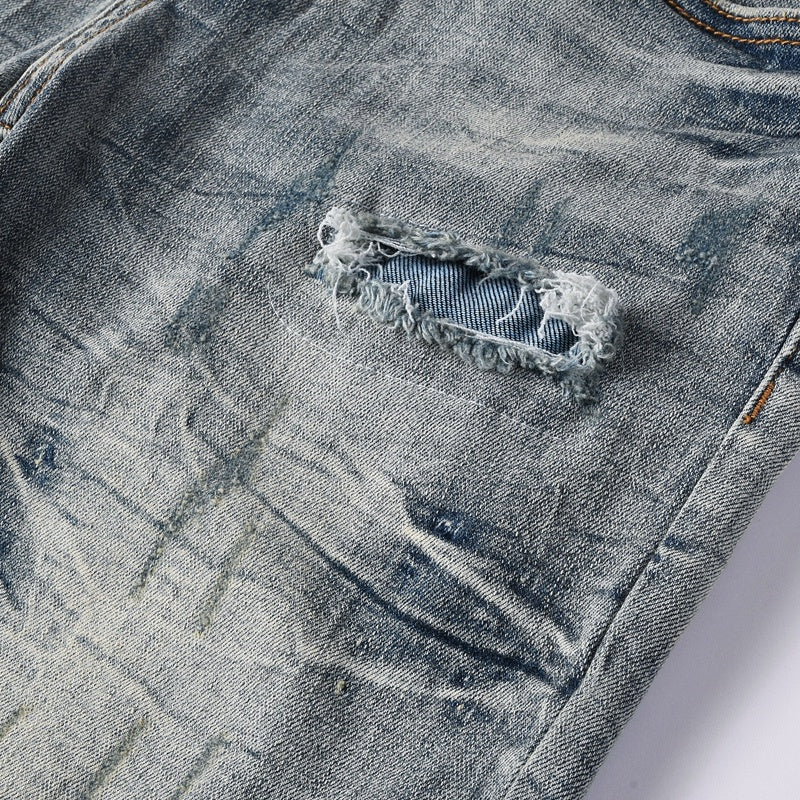 Purple brand Jeans High-quality pure cotton streetwear trousers line