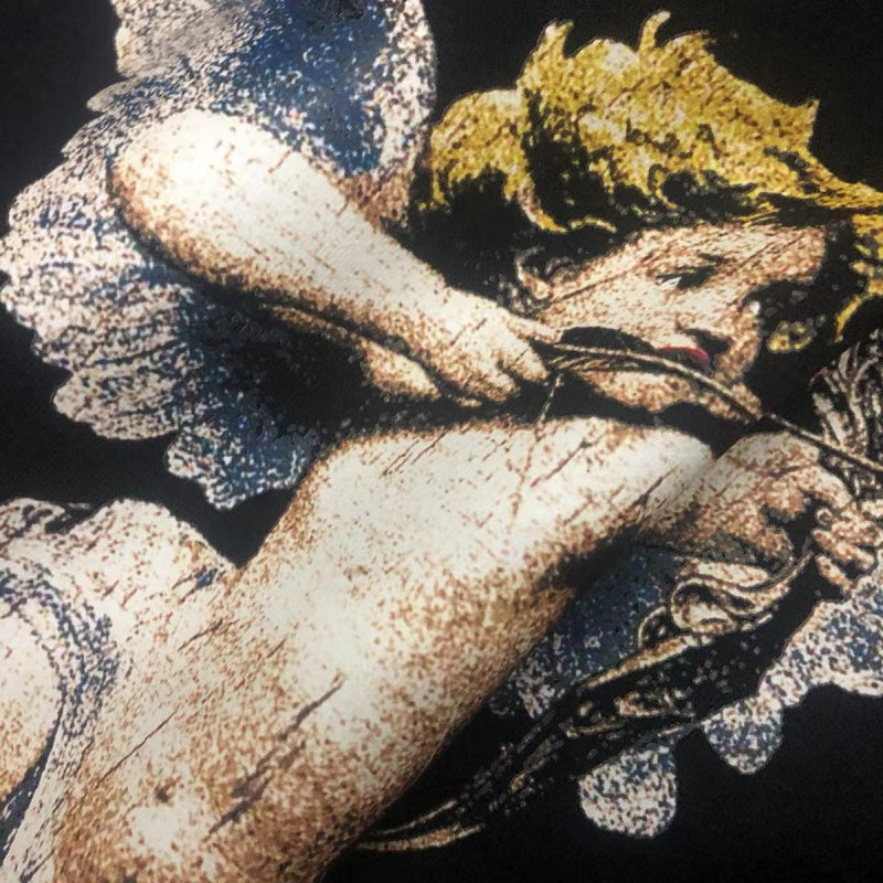 RHUDE Hoodie Front & Back Cupid Angel Graphic