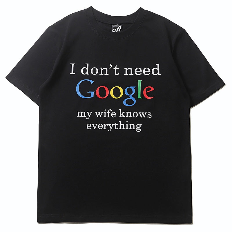 Mens T-shirt Vintage google Quirky streetwear for male coders