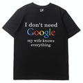 Mens T-shirt Vintage google Quirky streetwear for male coders