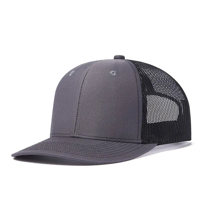 Trendy flat brimmed snapback hatssunshade net hat