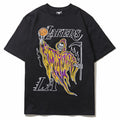Mens T-shirt Vintage American-style "Hot Shot" Grim Reaper Dunk