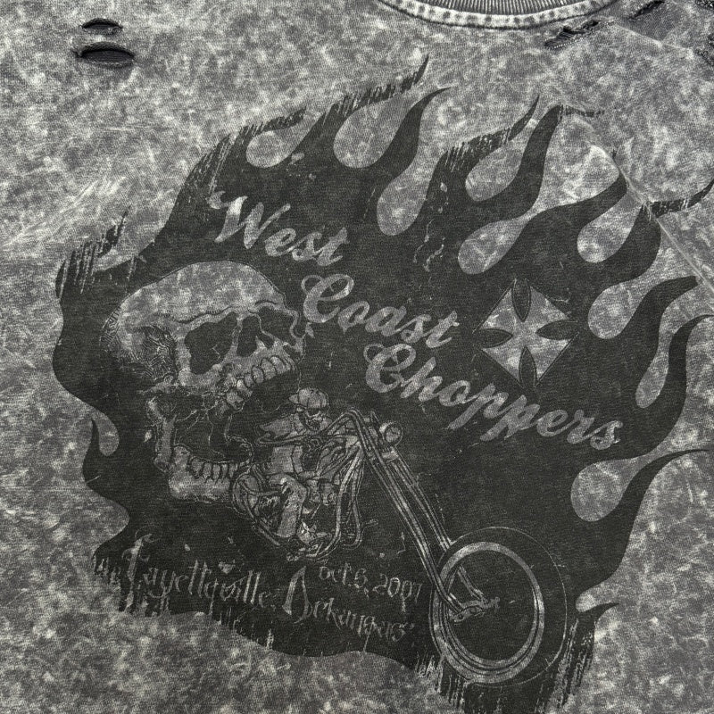 Unisex Vintage  sweatshirt West Coast CSFGANG Limited Edition Crewneck Sweatshirt – Heavyweight fabric with a washed, distressed finish and multiple hand-cut, distressed details.