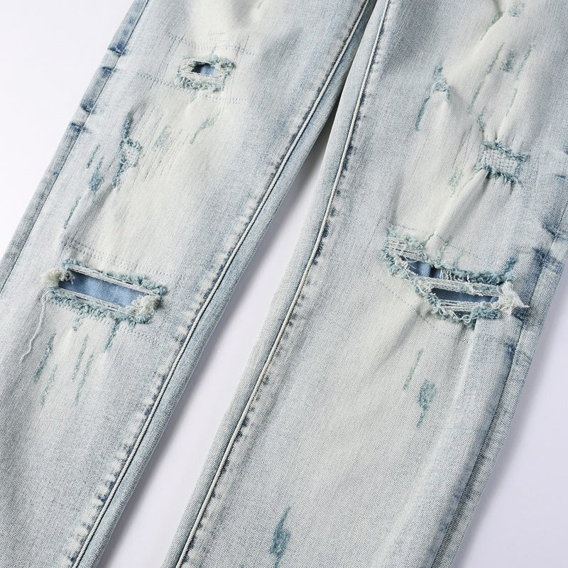 Purple brand Jeans High-quality pure cotton streetwear trousers line