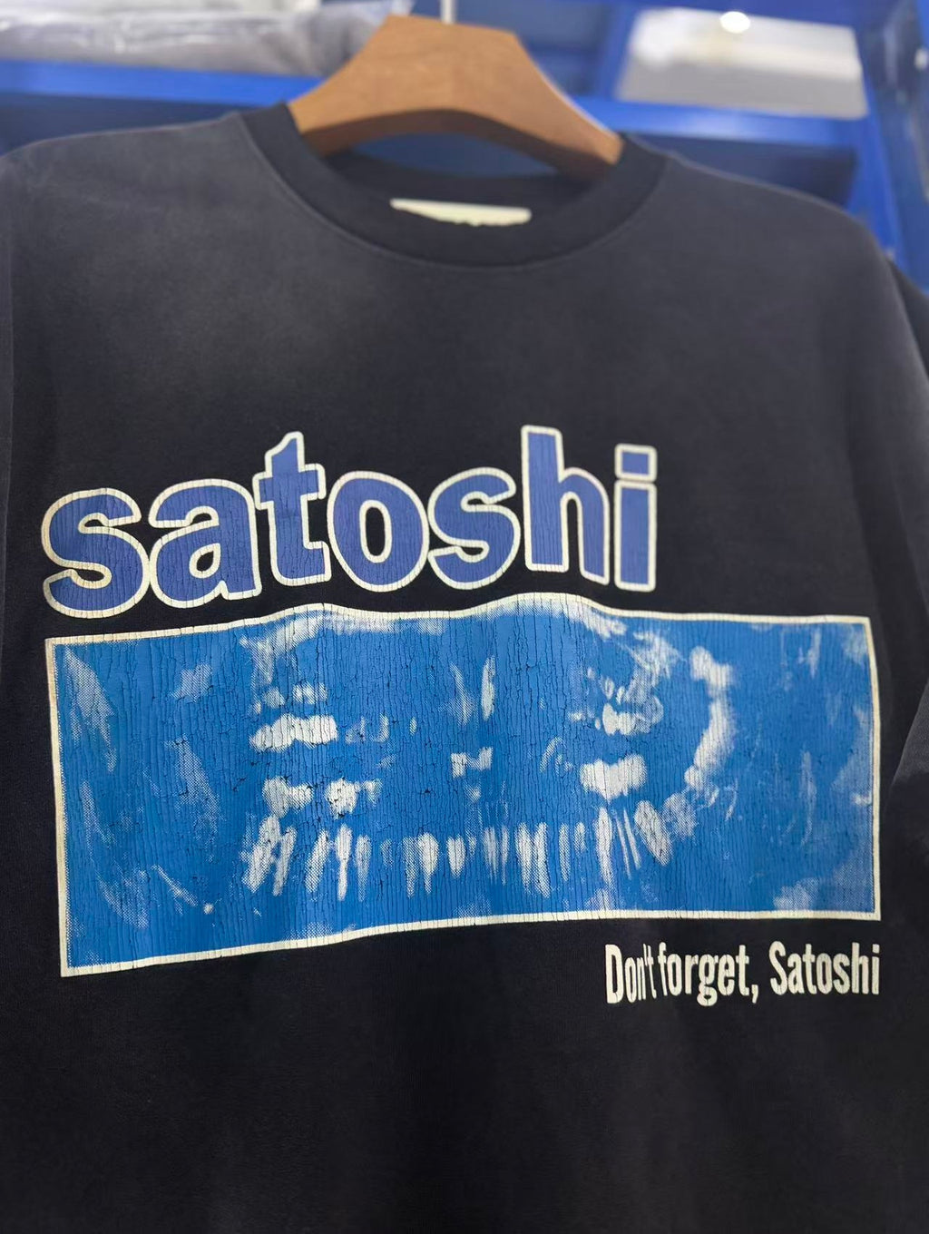 Satoshi Nakamoto t shirt High-quality heavyweight streetwear with a vintage, distressed aesthetic.
