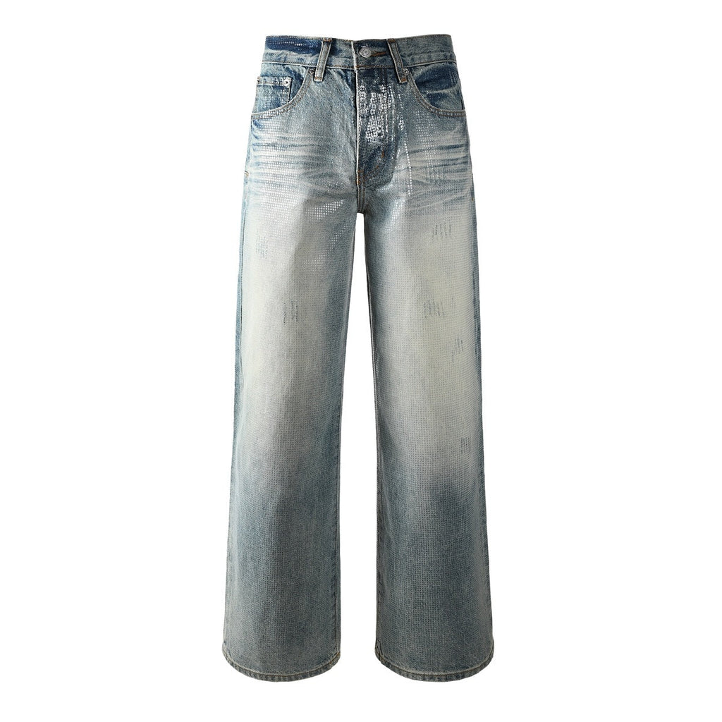 purple brand jeans Rhinestones #103