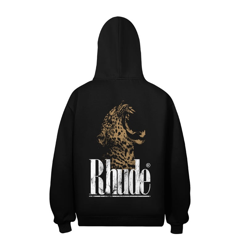 RHUDE Hoodie Faded Marble Typography Art