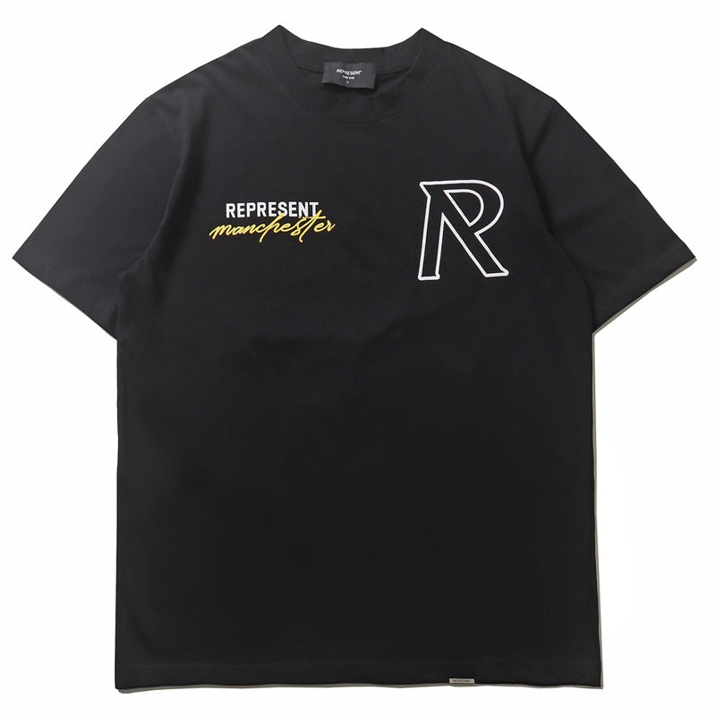 Mens T-shirt "Represent" letter print