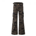American-style streetwear harem pants Waist adjuster strap vintage silhouette