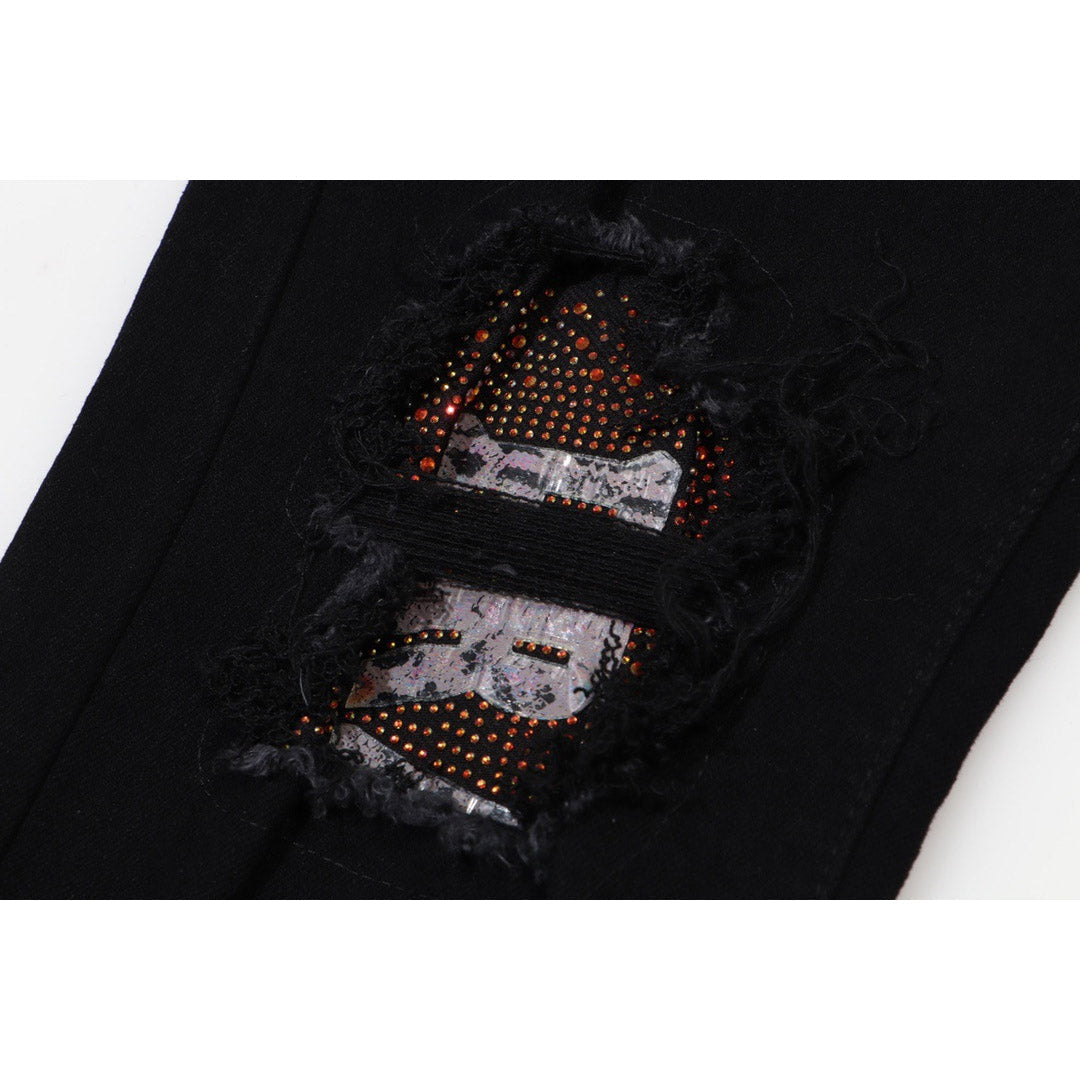 AMIRI Jeans Slim-Fit Ripped Jeans With DiAMIonds
