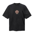 Saint Michael T Shirts Retro Motorbike Company Iron Cross Vintage Casual Shirt