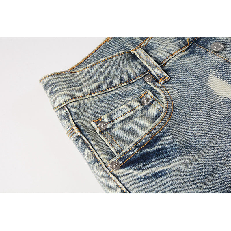 purple brand jeans Pure Cotton High Street Trend